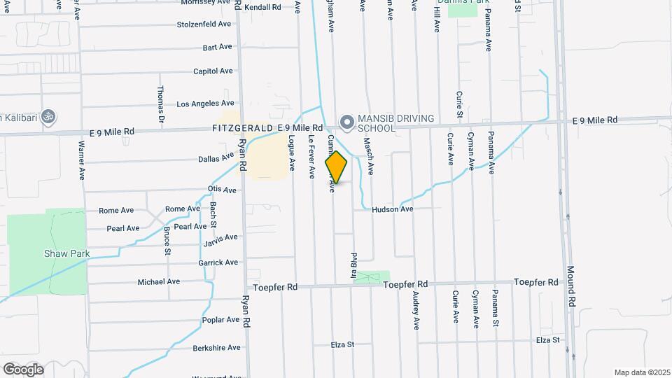 22466 Cunningham Ave Map and Location Details