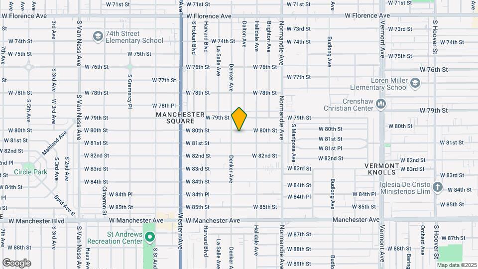 1542 W 80th St Mapa y Detalles de la Ubicación