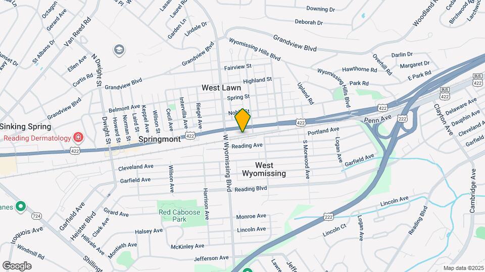 1334-Y W Wyomissing Blvd Map and Location Details
