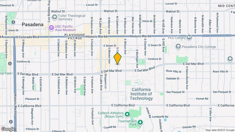 247 S Catalina Ave Map and Location Details