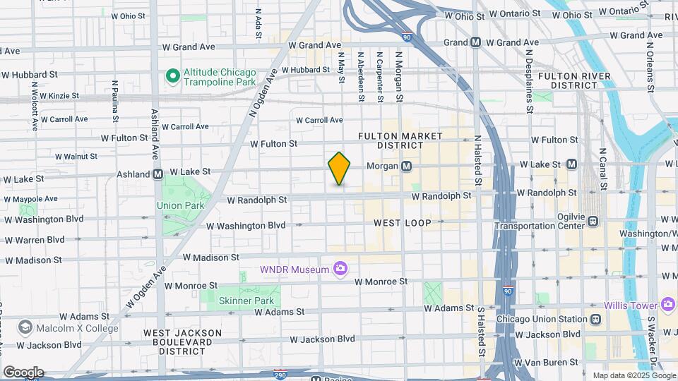 1138 W Randolph St Map and Location Details