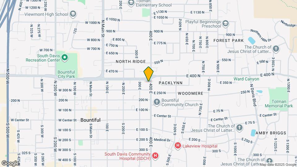 355 N 400 E Map and Location Details