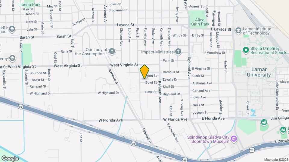 1050 Boyd St Mapa y Detalles de la Ubicación