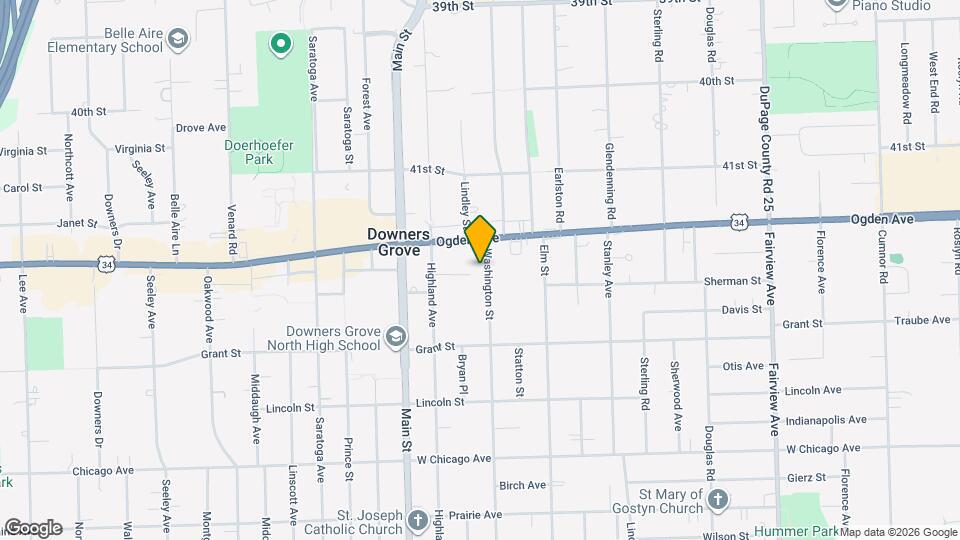 4334 Washington St Map and Location Details