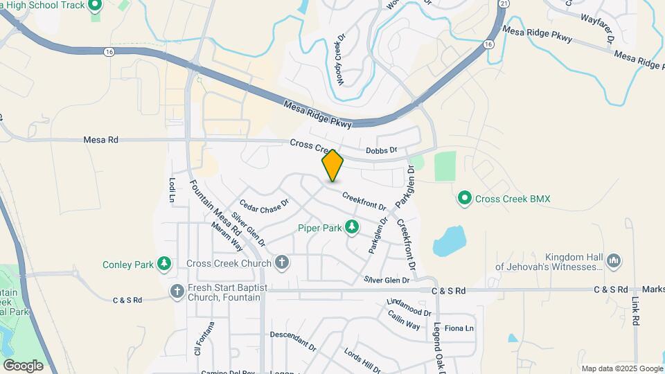 7322 Creekfront Dr Map and Location Details