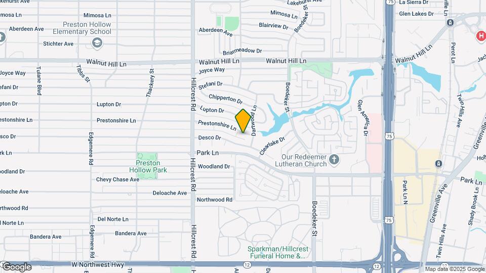 7034 Prestonshire Ln Map and Location Details