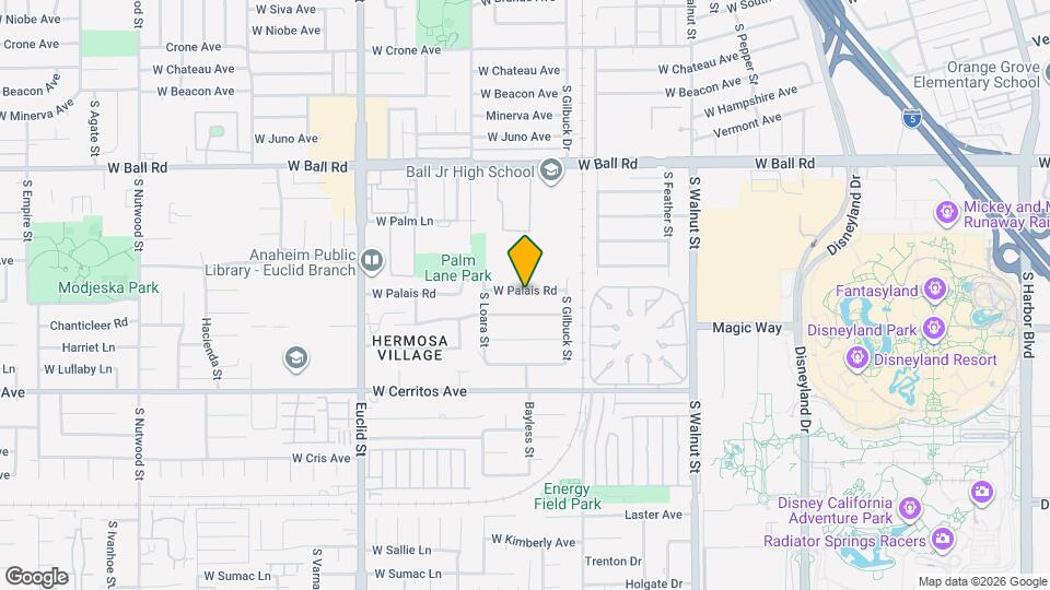 1550 W Palais Rd Map and Location Details