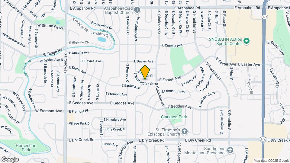 7152 S Washington St Map and Location Details