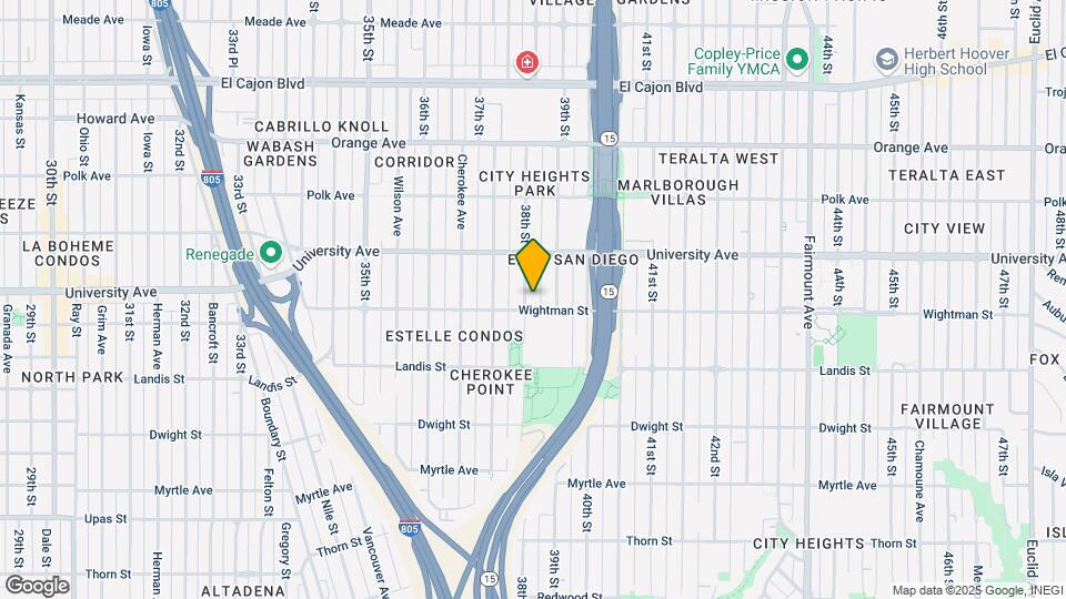 3815 38th St Mapa y Detalles de la Ubicación
