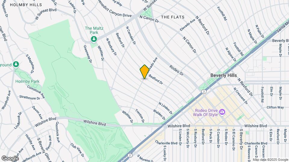 624 N Roxbury Dr Map and Location Details