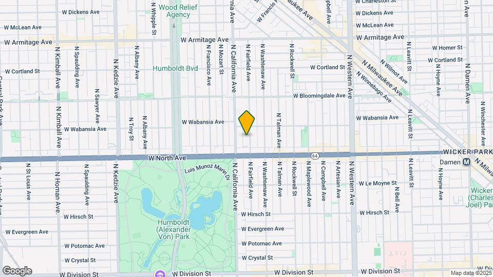 1632 N Fairfield Ave Map and Location Details