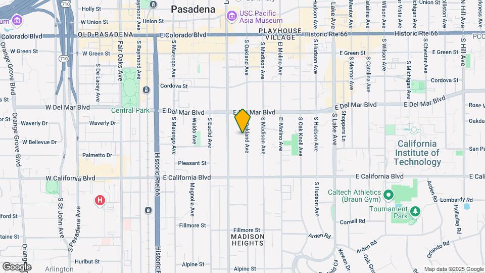415 S Oakland Ave Map and Location Details