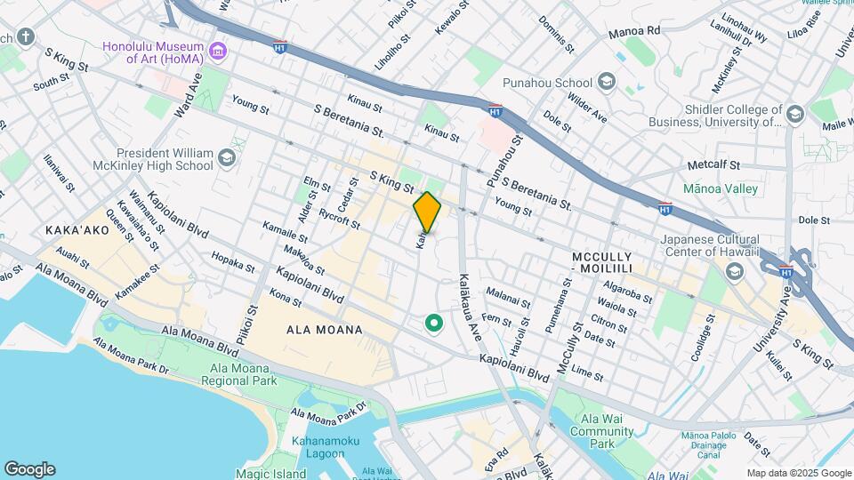 909 Kaheka St Map and Location Details