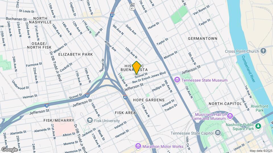 1020 Scovel St Mapa y Detalles de la Ubicación