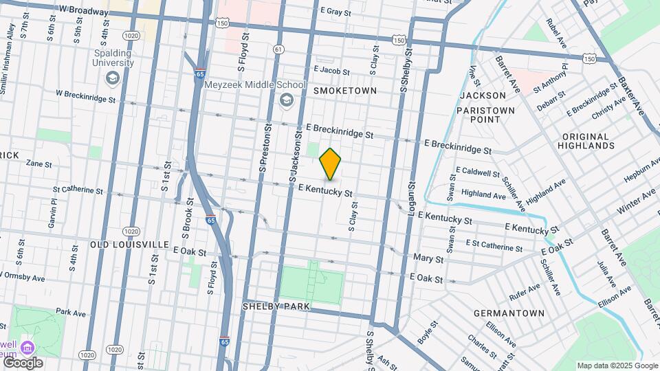 605 E Kentucky St Map and Location Details