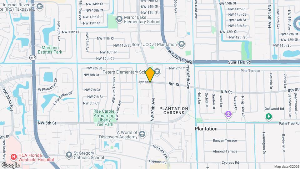 7000 Plantation Rd Map and Location Details