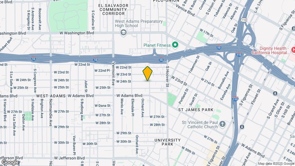 1204 W 24th St Map and Location Details