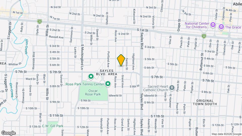 616 Grand Ave Map and Location Details