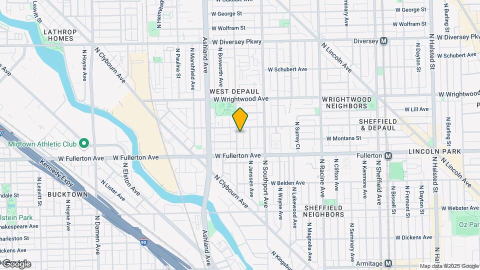 2445 N Greenview Ave Mapa y Detalles de la Ubicación