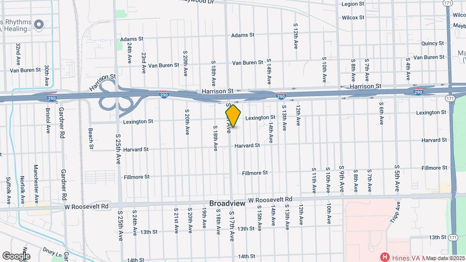 1921 S 17th Ave Map and Location Details