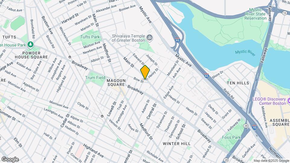 136 Bow St Map and Location Details