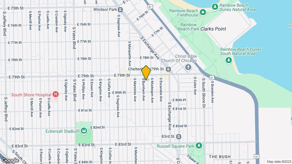 7927 S Burnham Ave Map and Location Details