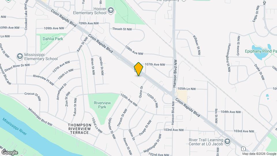 2190-2194 Coon Rapids Blvd NW Map and Location Details