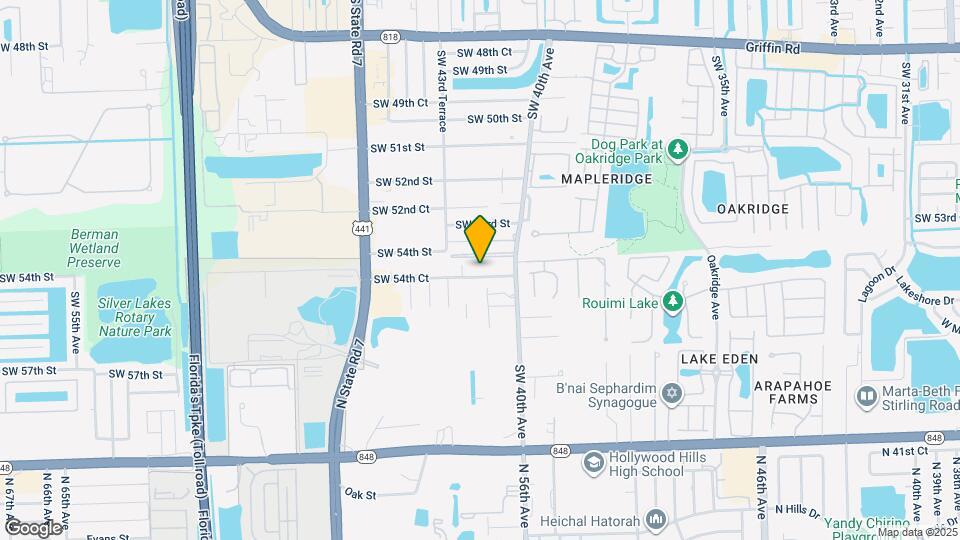 4121 SW 54th Ct Map and Location Details