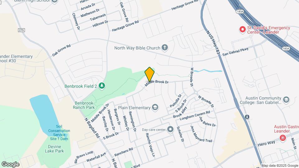 520 Middle Brook Dr Map and Location Details