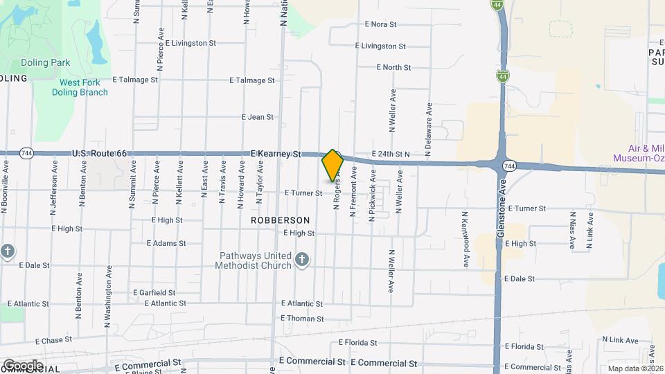 2311 N Rogers Ave Mapa y Detalles de la Ubicación