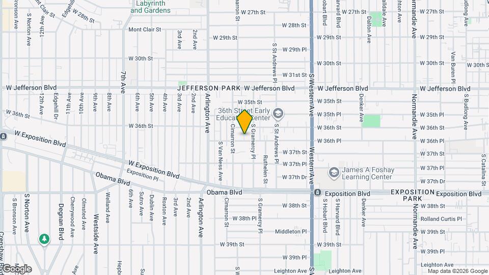 1919-1921 W 36th Pl Map and Location Details