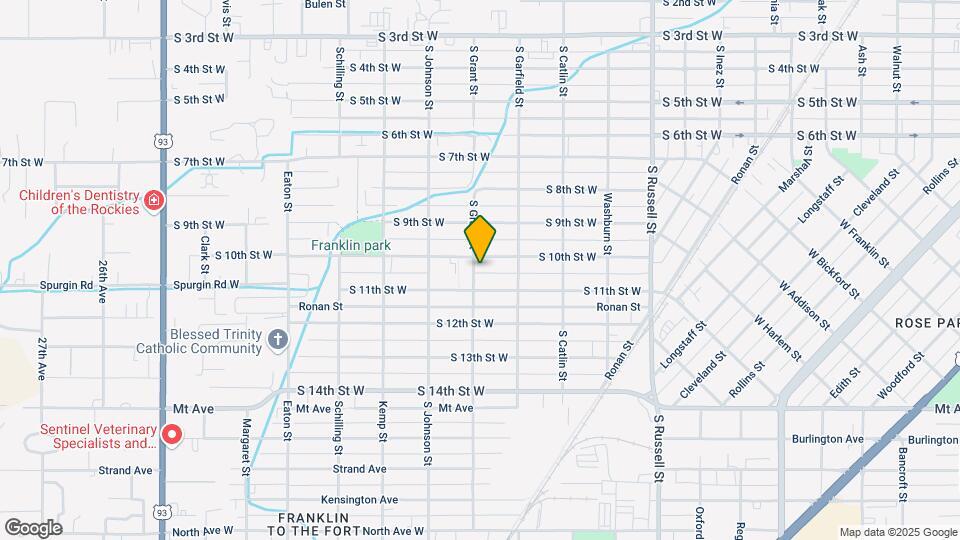 1210 S Grant St Map and Location Details