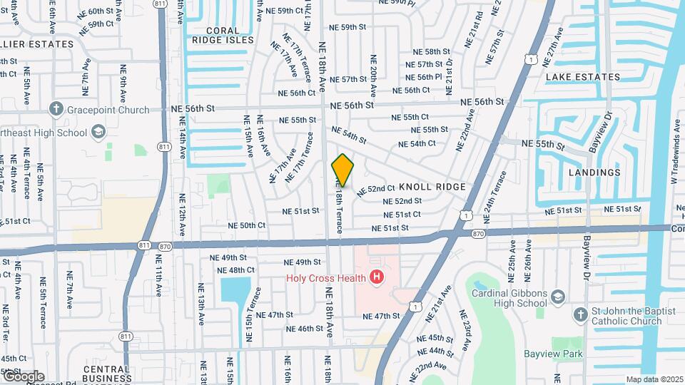 5200 NE 18th Terrace Map and Location Details