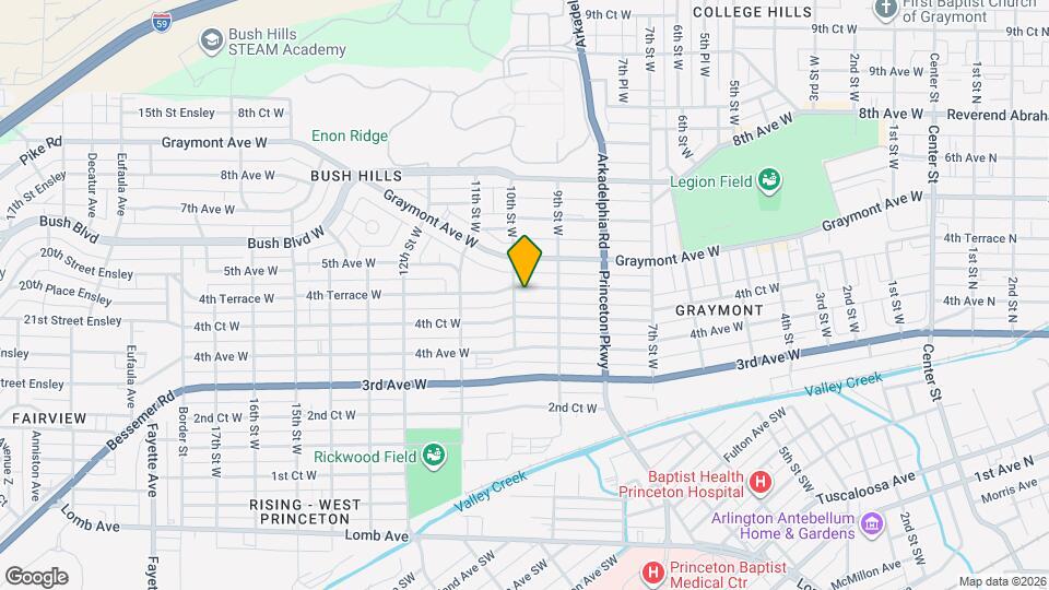 931 4th Ter W Map and Location Details