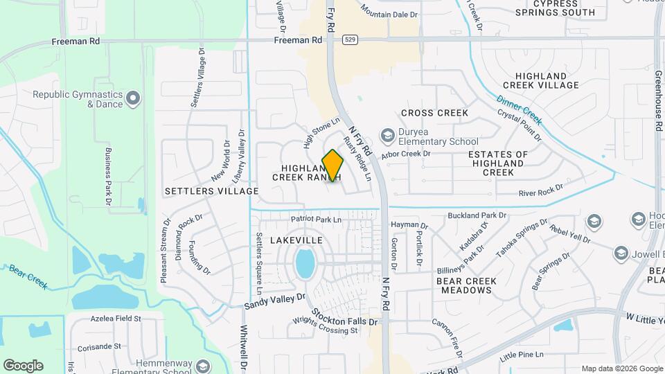 6614 High Stone Ln Map and Location Details