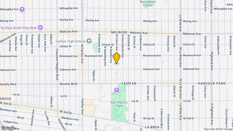 417 N Curson Ave-Unit -417 Map and Location Details