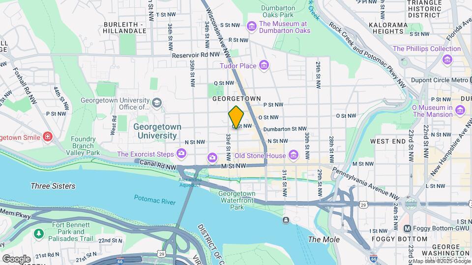 1316 Potomac St NW Mapa y Detalles de la Ubicación