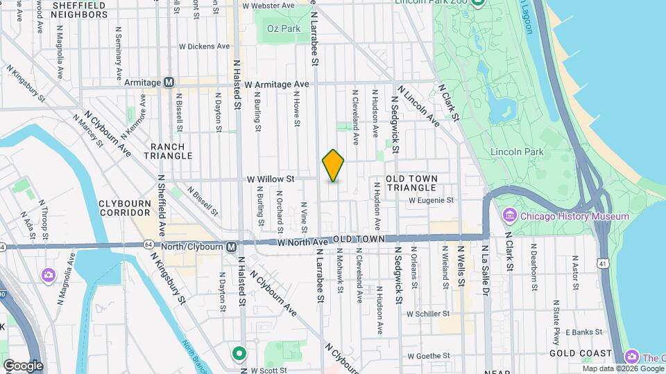 1722 N Mohawk St Mapa y Detalles de la Ubicación