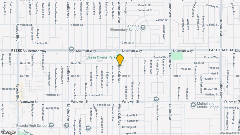 7046 White Oak Ave Map and Location Details