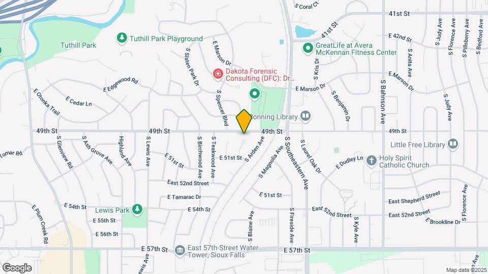 4100 S Chestnut Cir Map and Location Details