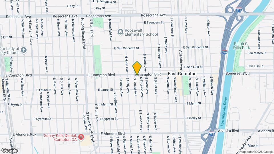 2104 E Compton Blvd Map and Location Details