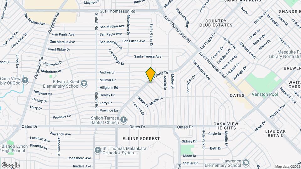 3209 Millmar Dr Mapa y Detalles de la Ubicación