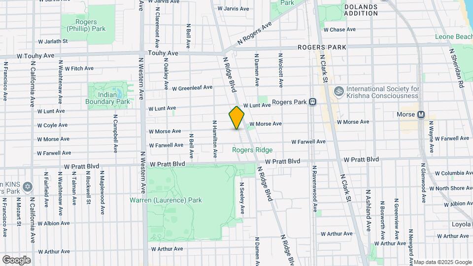 2017 W Morse Ave Map and Location Details