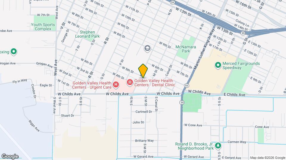 442 N St Map and Location Details