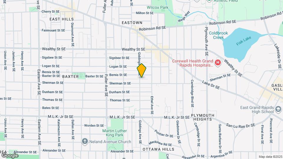 548 Giddings Ave SE Map and Location Details