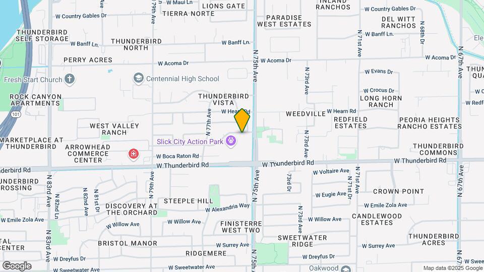 7541 W Calavar Rd Map and Location Details