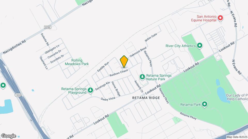 16502 Retama Crown Map and Location Details