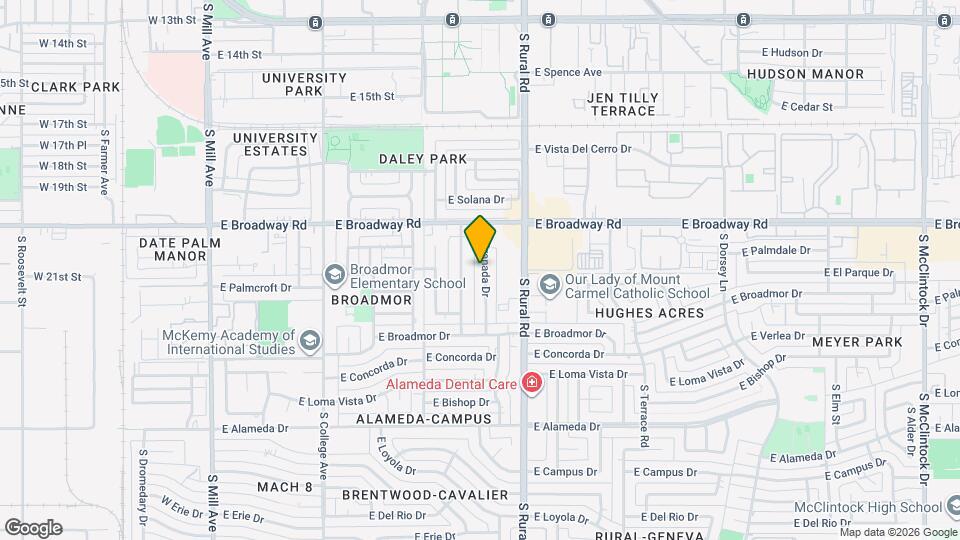 2106 S Granada Dr Map and Location Details