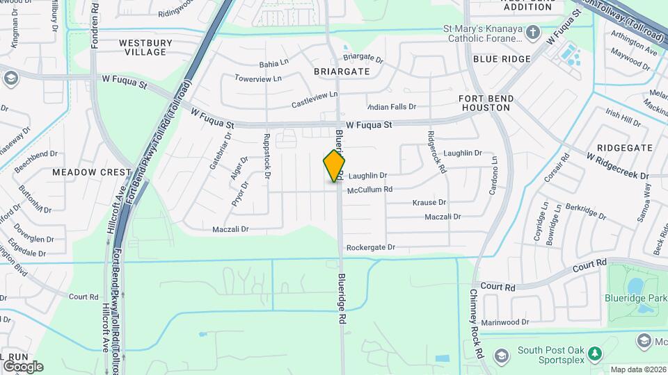 15846 Blueridge Rd Map and Location Details