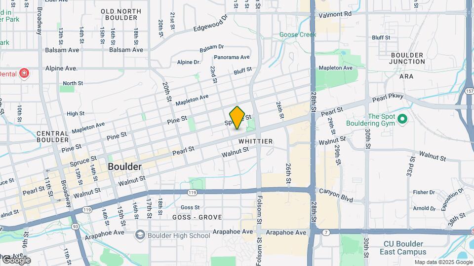 Whittier Place Map and Location Details
